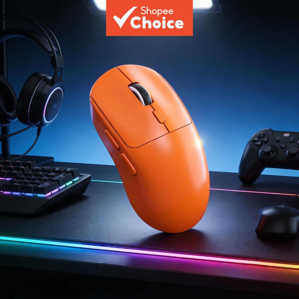 Mouse Gamer Sem Fio 2.4G/Bluetooth, RGB Colorido, Design Ergonômico para FPS e Escritório
