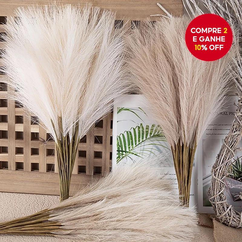 Planta Decorativa Artificial de 53cm - 10 peças/lote, Vaso Simulado para Decoração de Casamento, Festa e Natal.