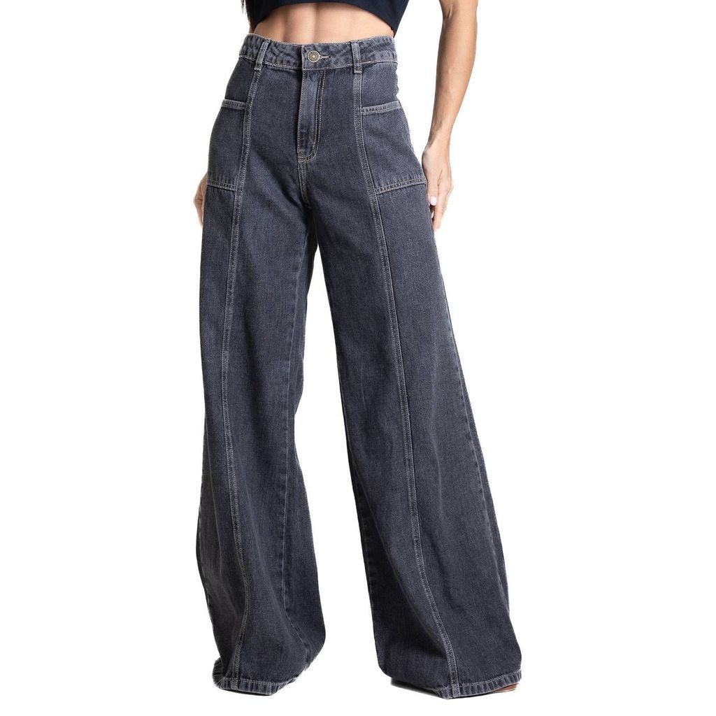 Calça Jeans Sawary Super Wide Leg - 282349