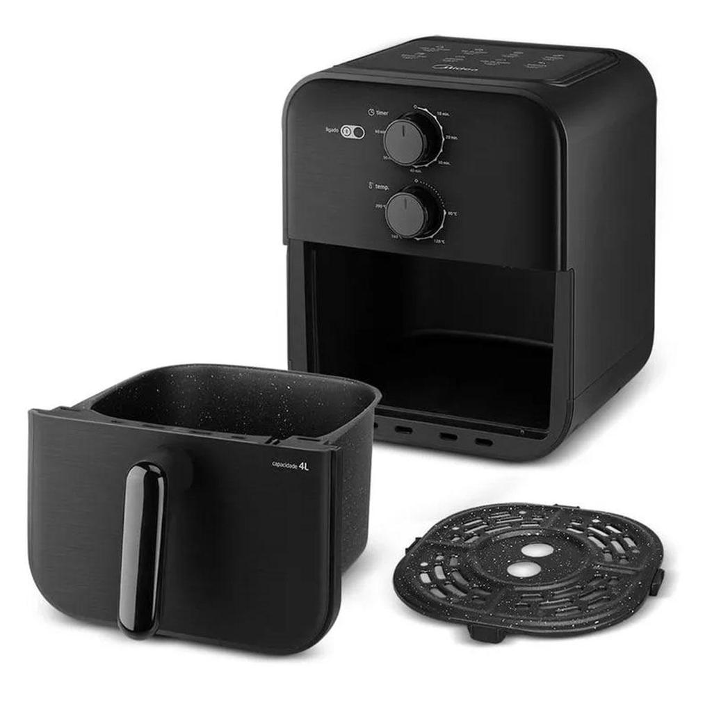 Fritadeira  Air Fryer Midea 4,0 Litros Quadrada  1500w 127v