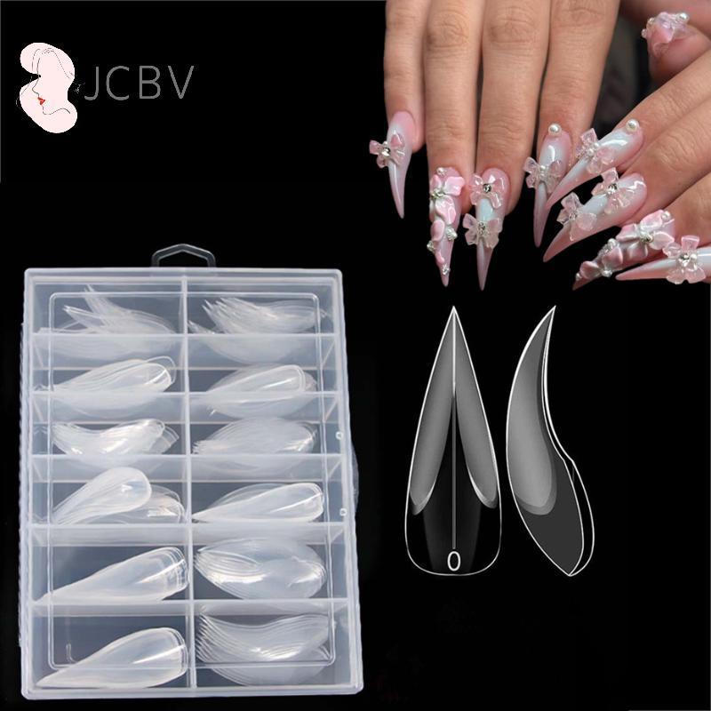 [JCBV] 120 Peças Mini Garra De Gato 3D Forma De Unha Dupla Para Extensão De Gel Poli De Águia 3D Moldes De Cobertura Com