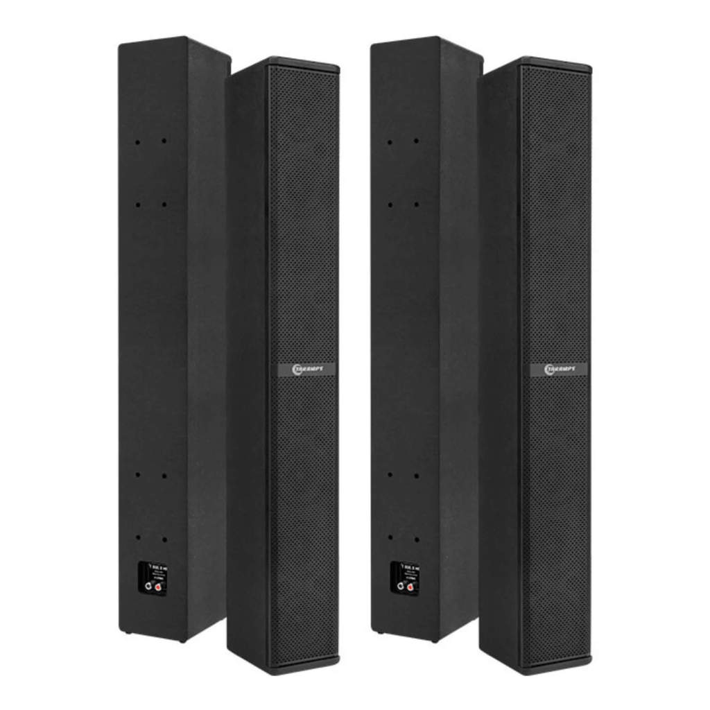 2 Caixas de Som Acústicas Passivas T 800.8 HF 4 Ohms Preta 400W Taramps Sonorização Ambiente Áudio