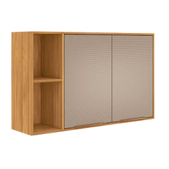Armário Aéreo Plena 120cm 2 Portas Nicho Demóbile