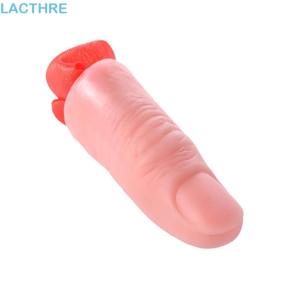 LACTHRE Dedo Polegar Ponta Mágico Presentes Profissionais Adereços Mágicos Seda Vermelha Close-Up Truques De Mágica