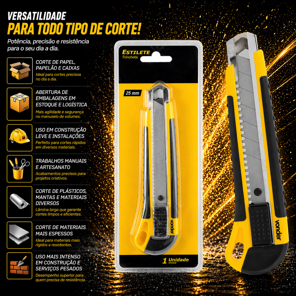 ESTILETE PROFISSIONAL 25MM - VONDER