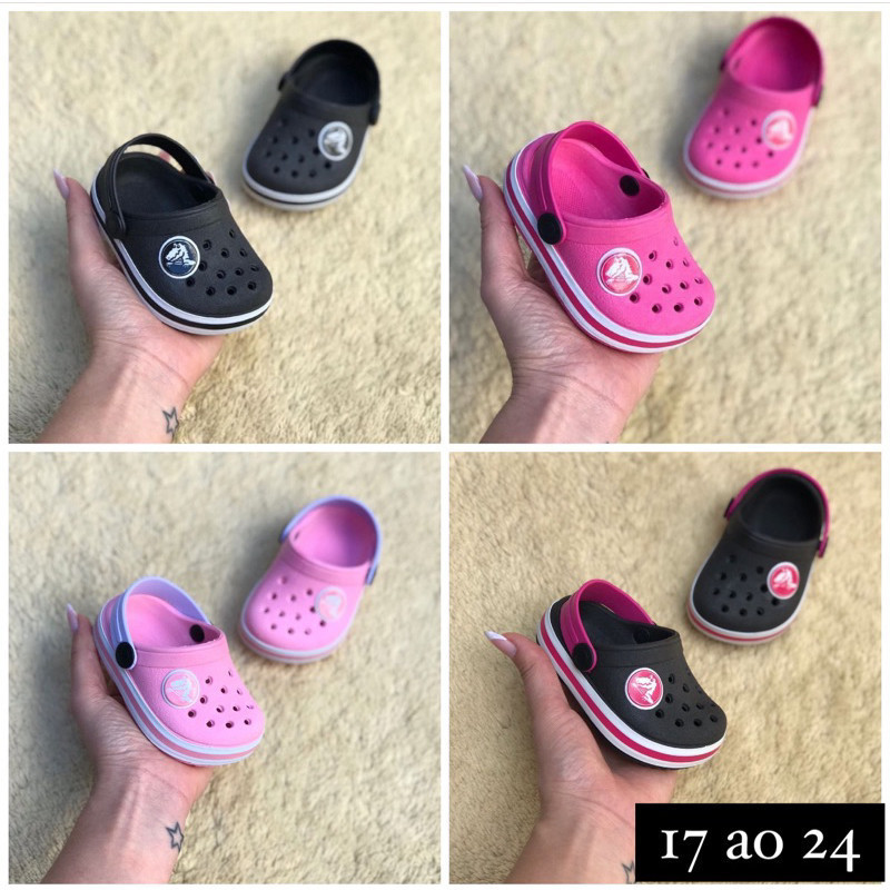 Croc sandalia Babuche infantil baby jacaré 19 ao 32