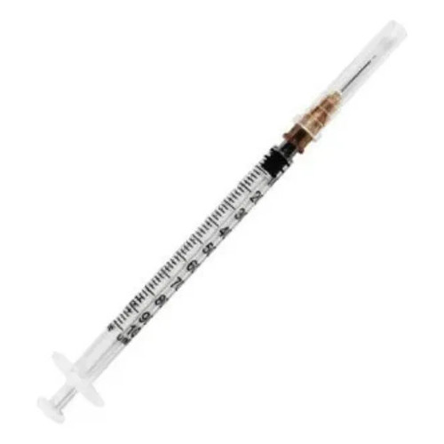50 Seringa 1ml Com Agulha Insulina Zero Residuo Slip Descarp 1 Ml