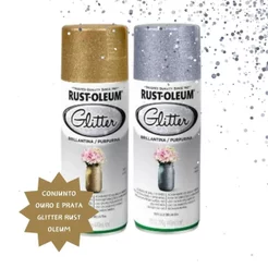 Kit Glitter Ouro e Prata Rust Oleum