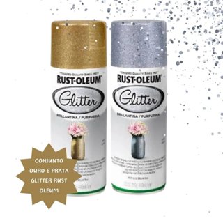 Kit Glitter Ouro e Prata Rust Oleum em Oferta na Shopee