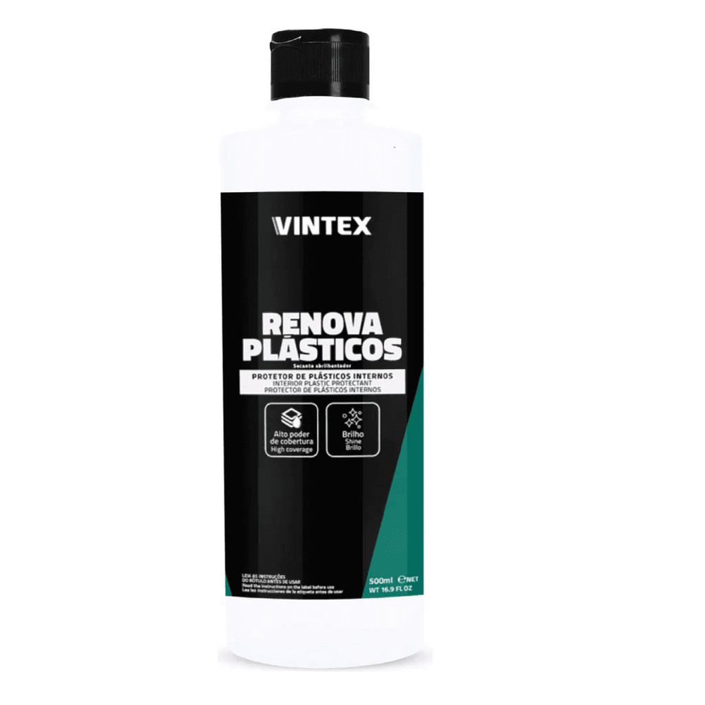 Renova Plasticos 500ml Vintex Revitalizador Painel Vonixx