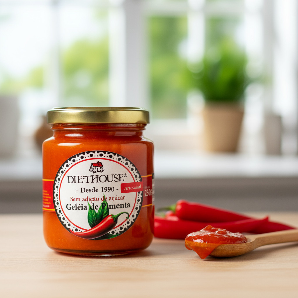 Geleia De Pimenta Diet House 250g * ZERO AÇUCAR*