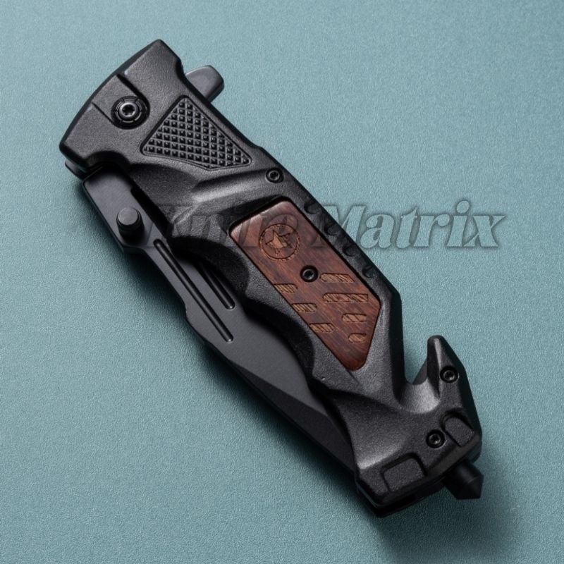 Canivete Semi-automatico De Bolso Com Clip e Trava TC23 KNIFE MATRIX