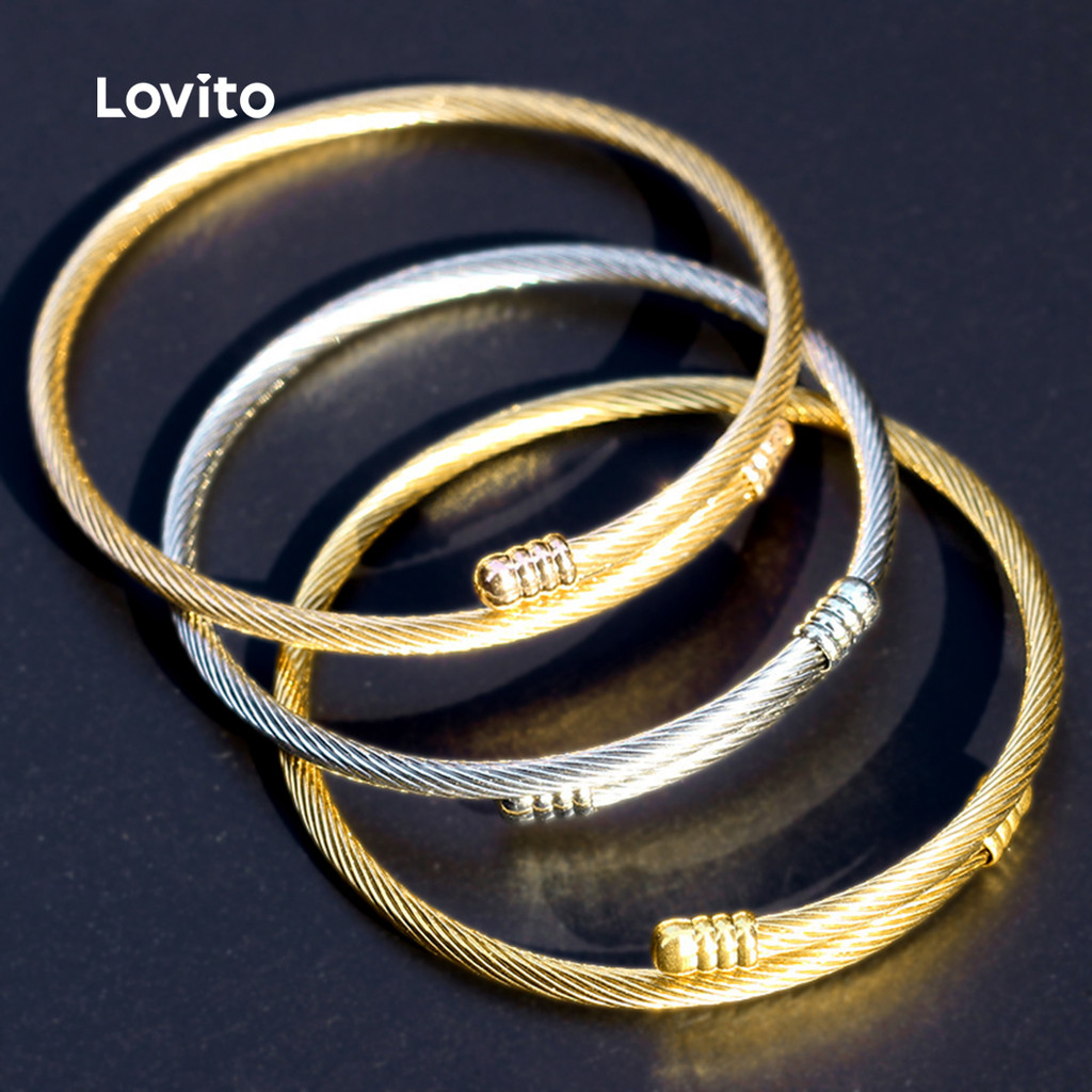 Lovito Pulseira Simples LCS31A118 em Oferta na Shopee