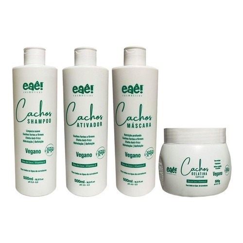 Eae Kit Tratamento Cachos Perfeitos Hidratados 4x500ml Top