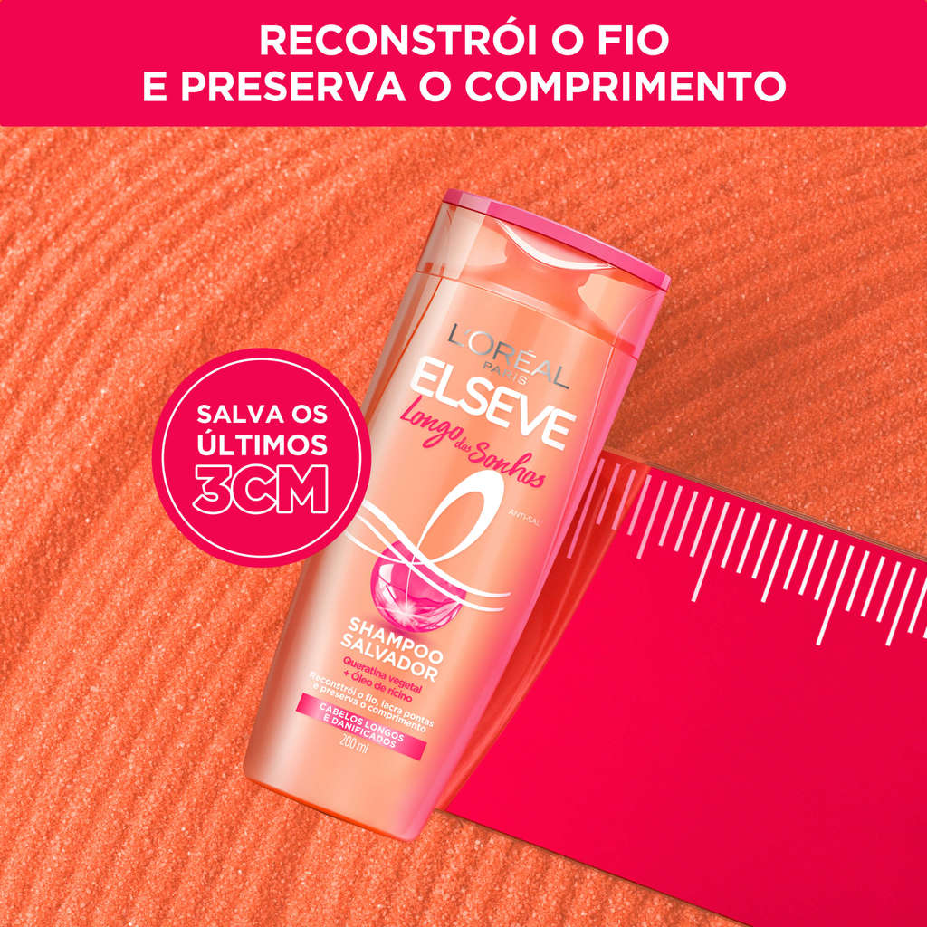 Detalhes do Shampoo Elseve Nutrição Longo Dos Sonhos 200ml