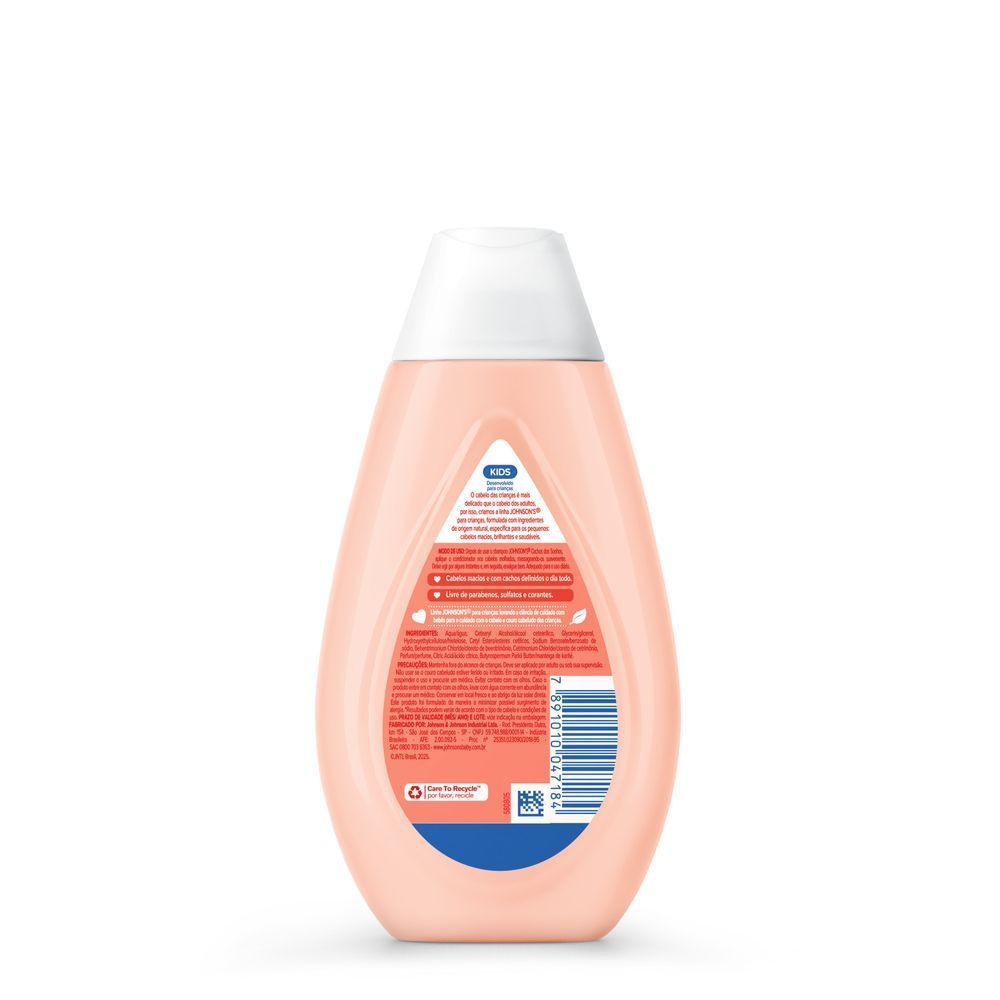 Detalhes do Condicionador Johnson's Baby Para Cabelos Cacheados 200ml