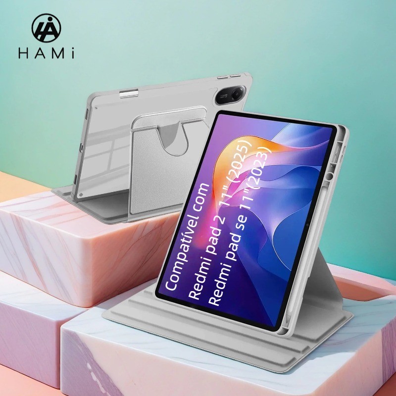 Capa giratória de 360 graus Compatível com redmi pad se 11" e  acrílico tablet funda
