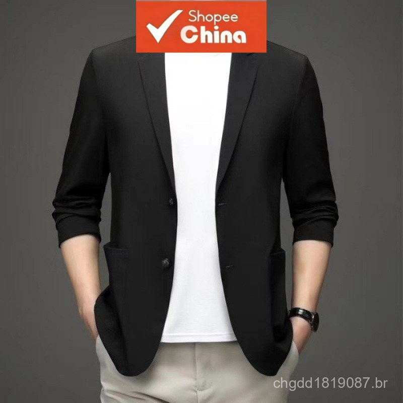 Blazer Slim Masculino 2 Botões Corte Italiano + Qualidade YPWO