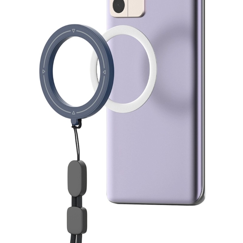 Estone Elegante Alça Telefone Magnética Cordão Opção Múltiplas Cores Design Acessório Seguro Para Mãos Menos