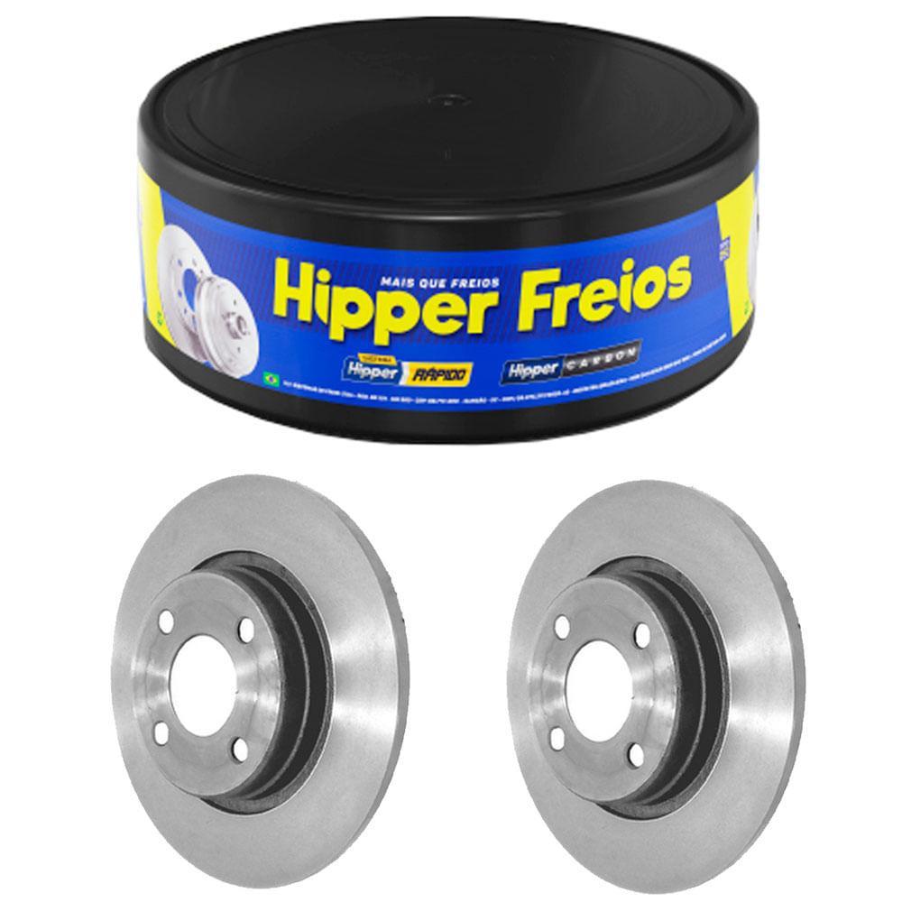 Par Disco Freio Clio Logan Sandero Diant Sólido HipperFreios