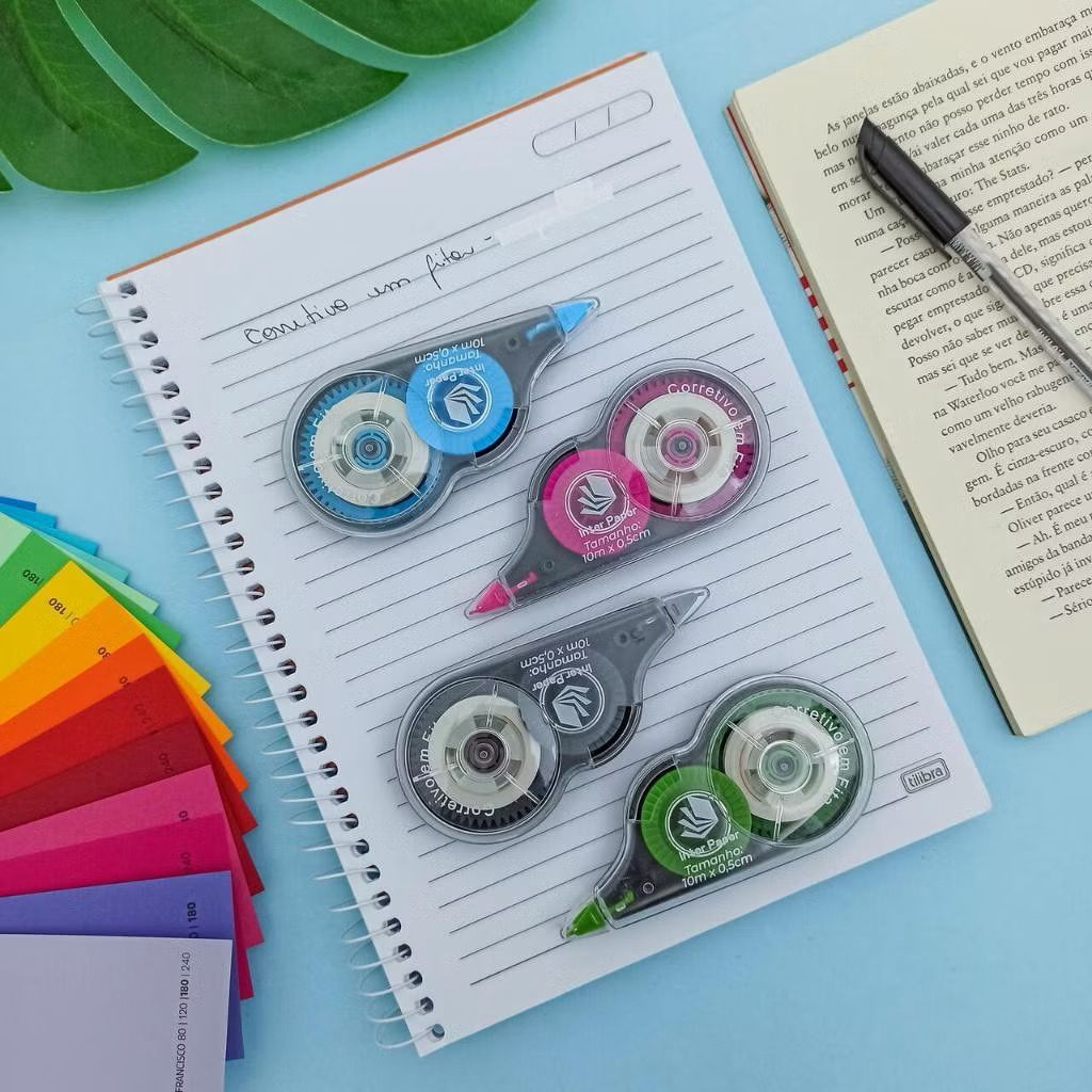 Corretivo em Fita Branco | Fita Corretiva 10m x 0,5cm - Inter Paper em Oferta na Shopee