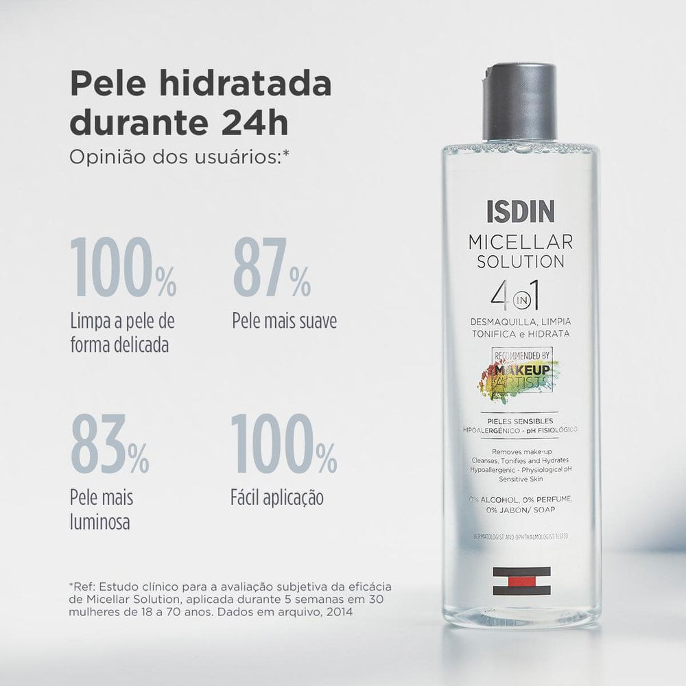 Detalhes do Isdin Micellar Solution 4 em 1 400ml