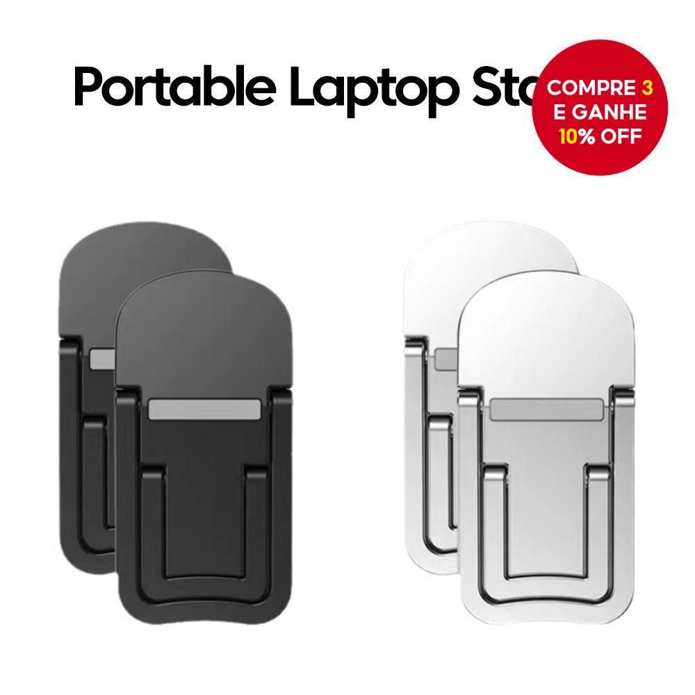 2 Pçs Suporte Para Portátil Invisível Tablet Riser Ângulos Ajustáveis Estudo De Escritório