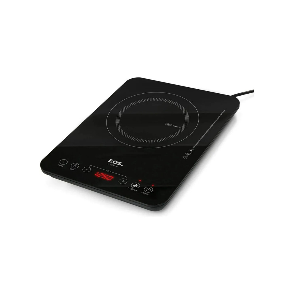 Cooktop De Indução 1 Boca Eos 2000w Preto Bivolt