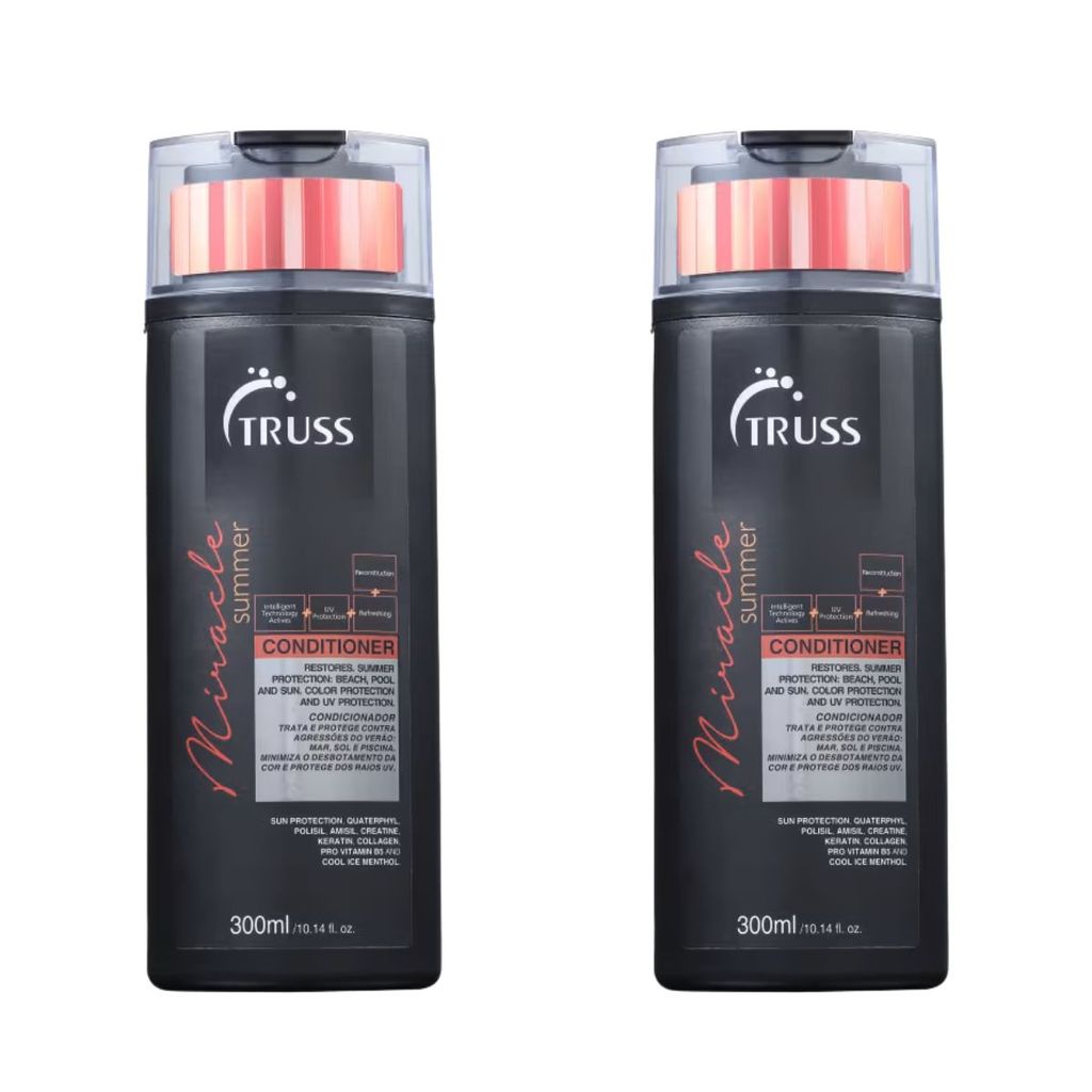 Kit 2 Condicionador Miracle Summer Truss 300ml