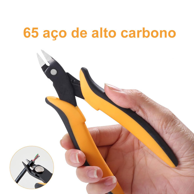 Cortadores de fio micro,cortadores de descarga, 3 unidades de cortadores micro diagonais afiados com mola para joias