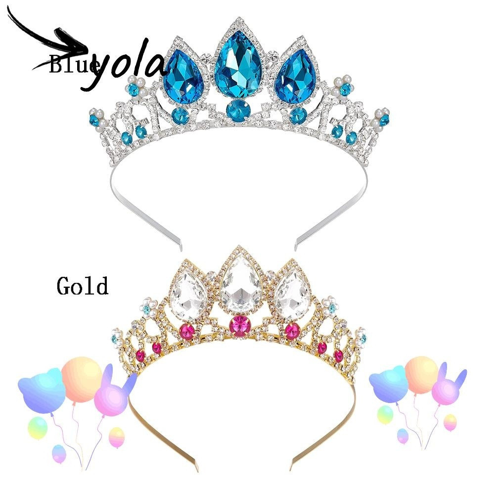 YOLANDAGOODS Princesa Coroa Headwear Casamento Aniversário De Bling Feito A Mão