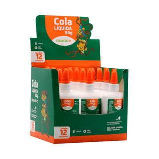 Cola Branca Escolar Liquida 90 Gramasc (Caixa c/ 12 unidades) Leo&Leo Leonora - 4371 em Oferta na Shopee