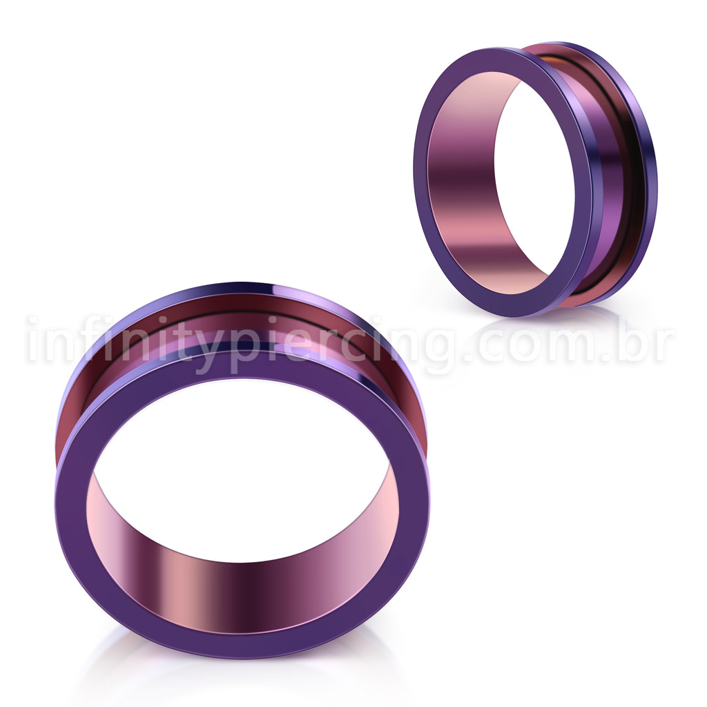 1 Peças Alargador Aço Cirúrgico PVD 2~25mm | Lóbulo Brinco Alargador de Orelha