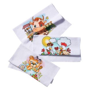 Pano De Prato Bainha Estampado Pé De Galinha Premium Kit 10 Peças em Oferta na Shopee