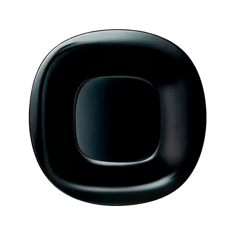 Prato de Jantar Carine Preto 27cm Luminarc C/ Vidro Temperado Extra Resistente 1UN