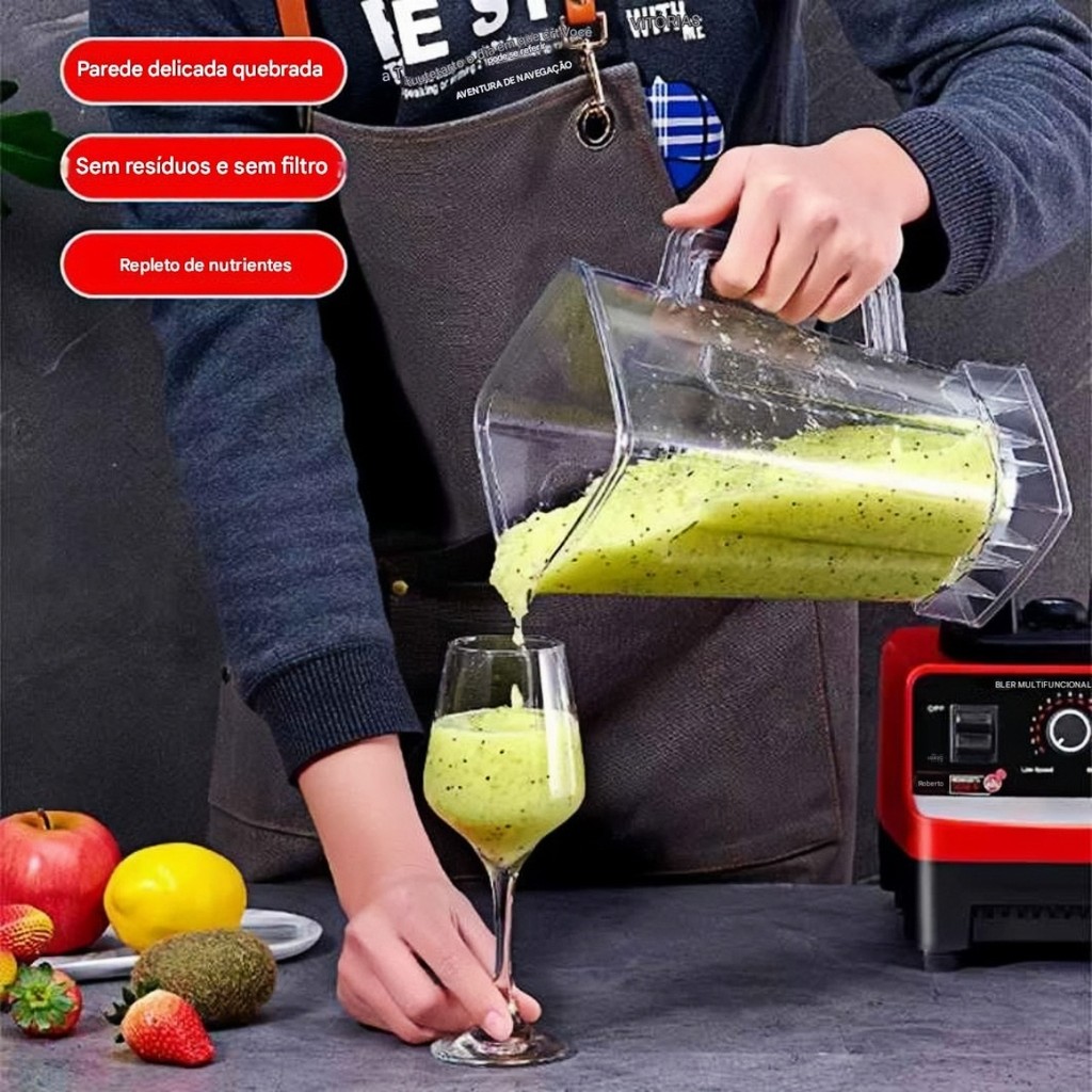 Liquidificador de Alta Performance Bivolt 1500W 2 Litros com Lâminas em Aço Inox BINGO