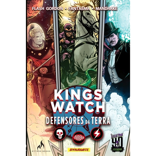 Capa do livro Comic - Kings Watch - Os Defensores Da Terra - Novo/Lacrado - Editora Mythos Editora -