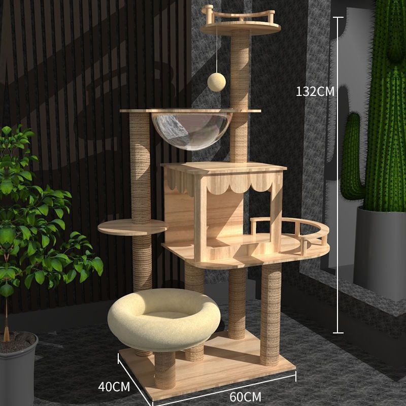 Quadro de escalada para gatos Maca grande para gatos Quatro estações Árvore Universal para gatos Caixa de areia gat