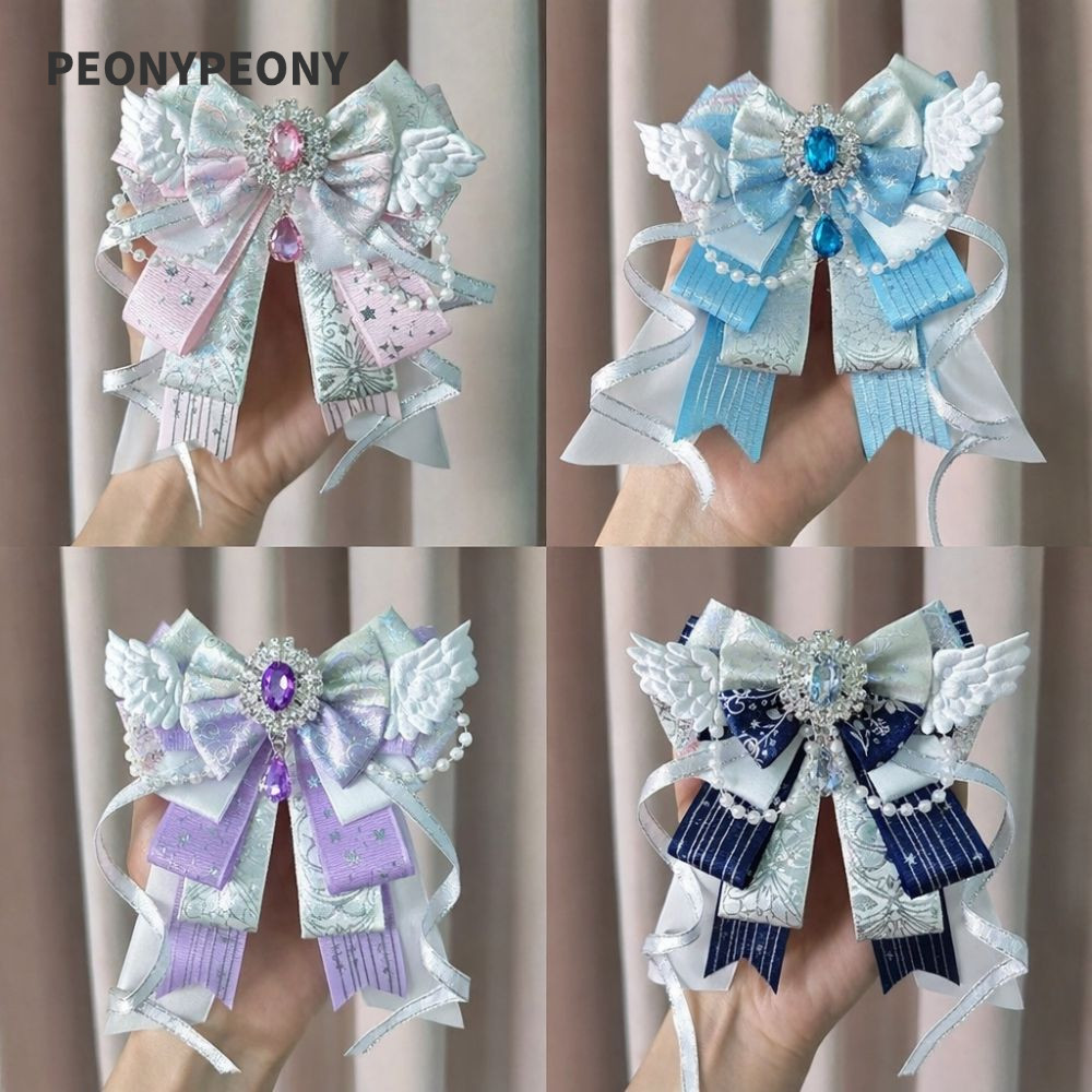 PEONY Itabag Bow Acessórios , Crystal Long Streamers Decoração , Nó Bowknot Anime Colecionável