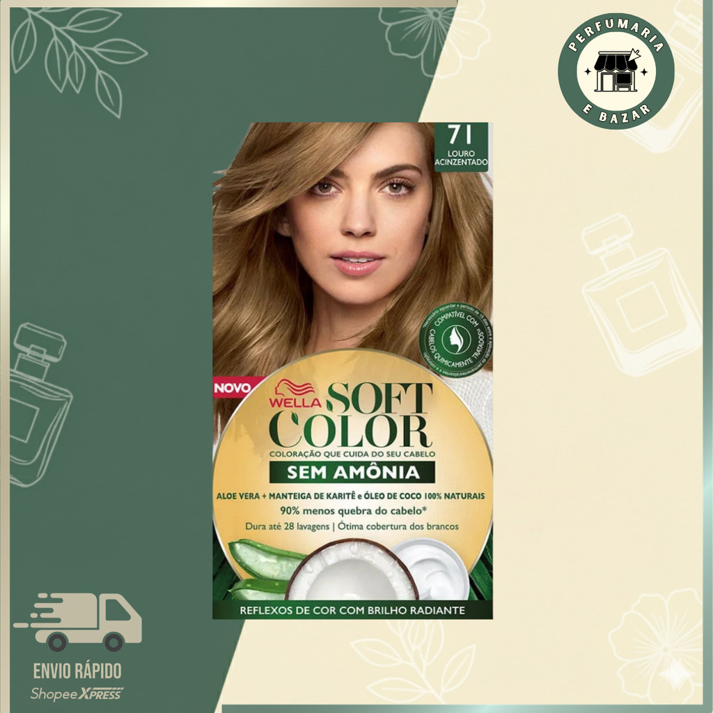 COLORAÇÃO SOFT COLOR KIT 0071 LOURO ACINZENTADO.