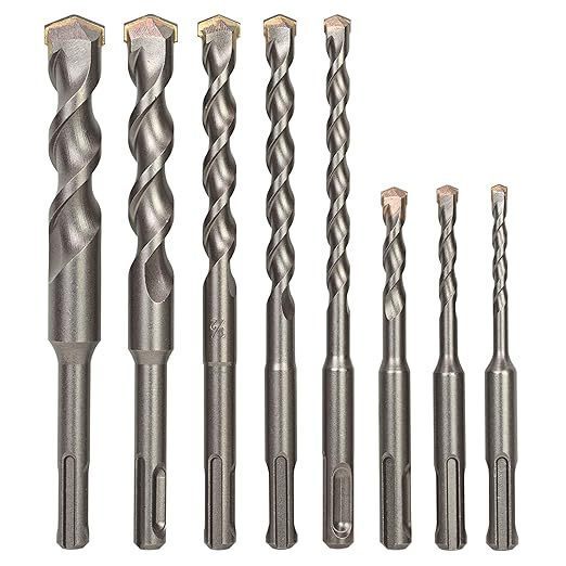 Kit Brocas para Martelo Pino quadrado 110mm-500mm, Alta Custo-Benefício, Concreto, Pedra e Alvenaria