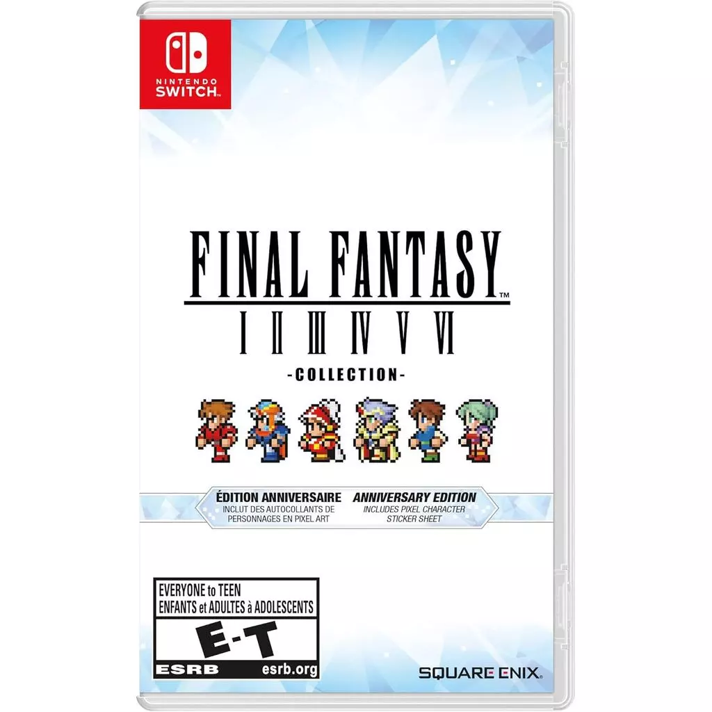 Final Fantasy I-VI Pixel Remaster Collection Anniversary Edition Switch Midia Fisica