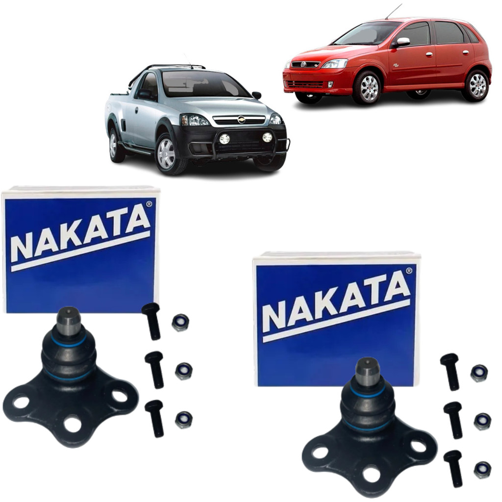 Par Pivô De Suspensão Nakata Corsa Maxx Joy Premium 2002 a 2012 Montana 2004 a 2010