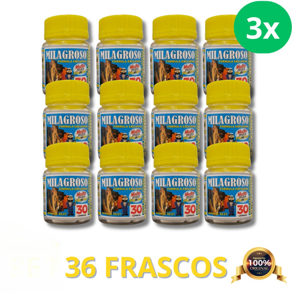 Kit 36 Balsamo Jes Milagroso Colageno Tipo 2  Original Premium