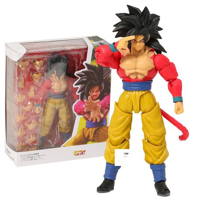 Figura de ação articulada de 16 centímetros Dragon Ball SHF Goku Super Saiyan 4 ssj4 em PVC, boneco Ultra Instinct Goku 
