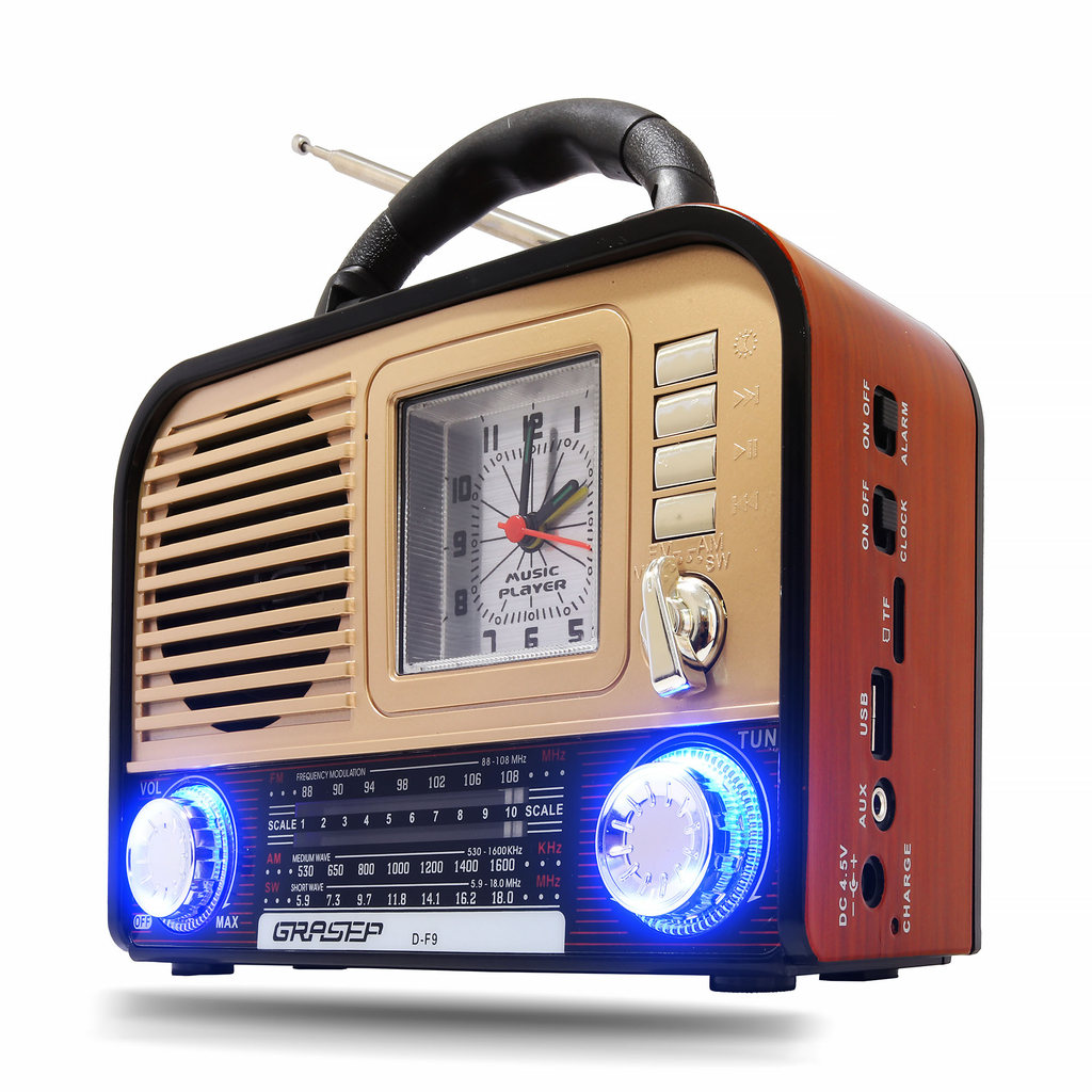 Rádio Retro Acabamento Luxo Premium Bluetooth Caixa de Som Antiga Vintage Am Fm Sw