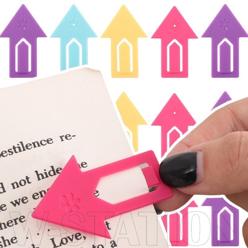 40/24/8 Unidades De Marcadores Em Formato De Mini Seta Oca Da Moda-Clipe De Livro Fixo Para Auxílio De Leitura Prático-P