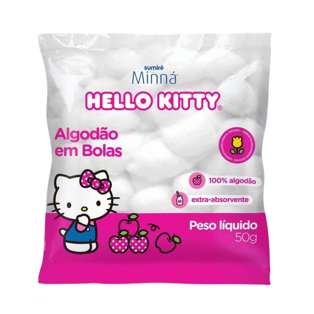 Algodão Minná Bola Hello Kitty 50g em Oferta na Shopee
