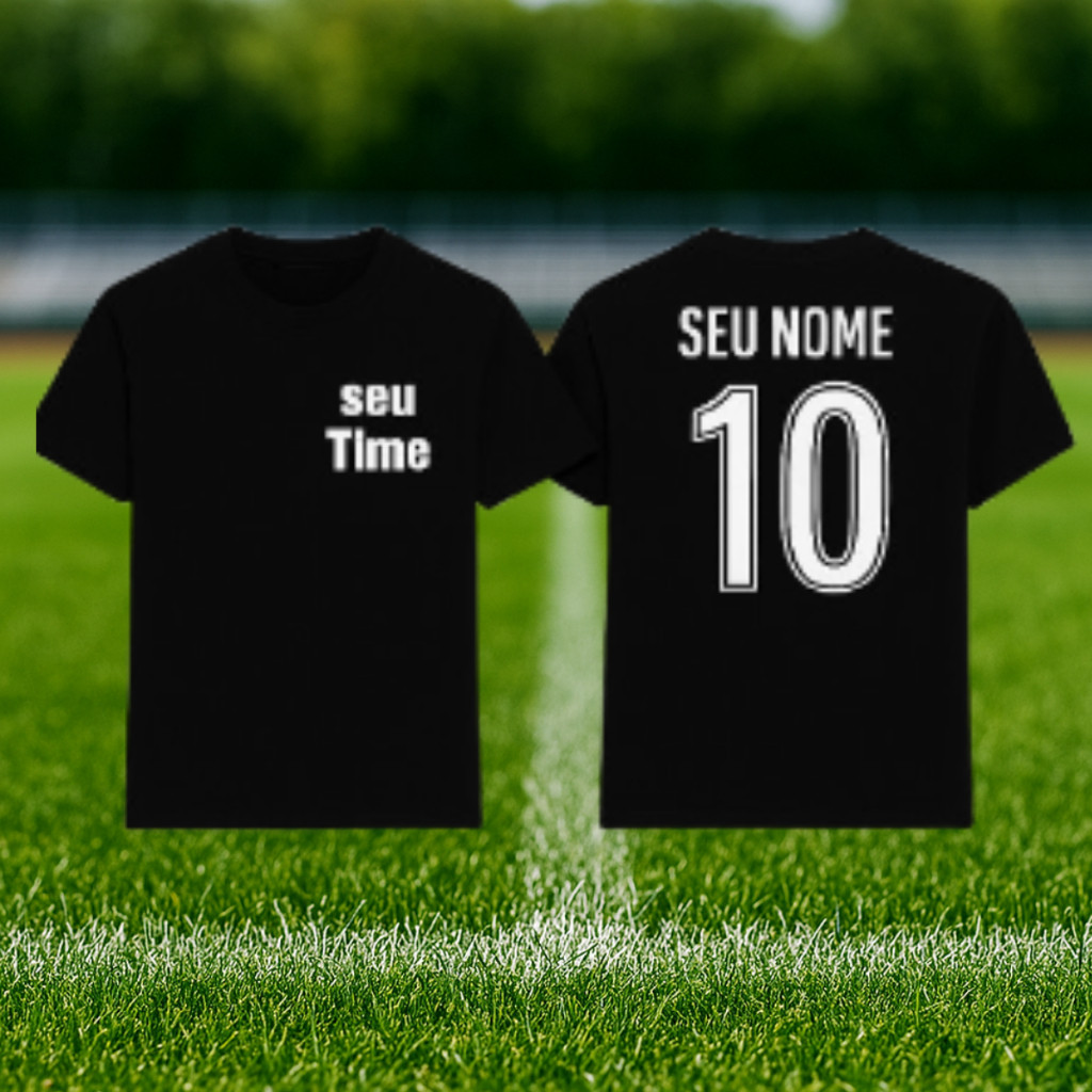 Camisa Infantil de Futebol Personalizada | Time do Coração | 100% Algodão menina e menino verão