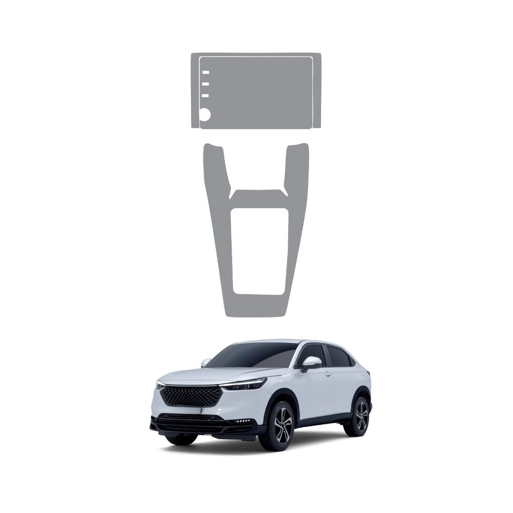 Película PPF Proteção Kit Console Central Multimídia Honda HR-V 2026 2027 Transparente TPU Anti Risco